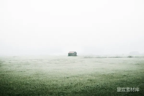 高清摄影 白天绿草地上方白云蓝天
