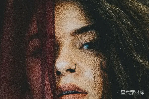 高清摄影 穿着红唇妆且黑发的女性