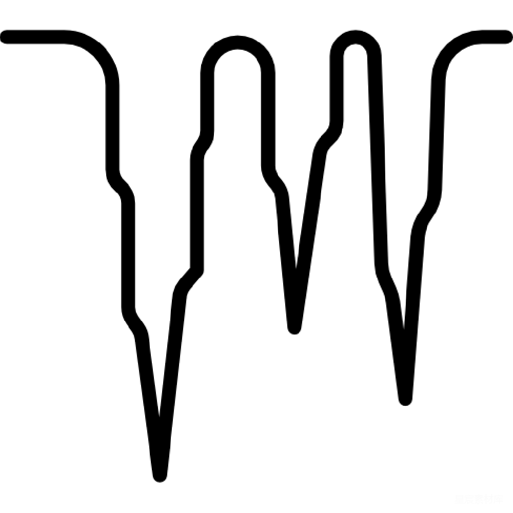 元素素材 冰柱