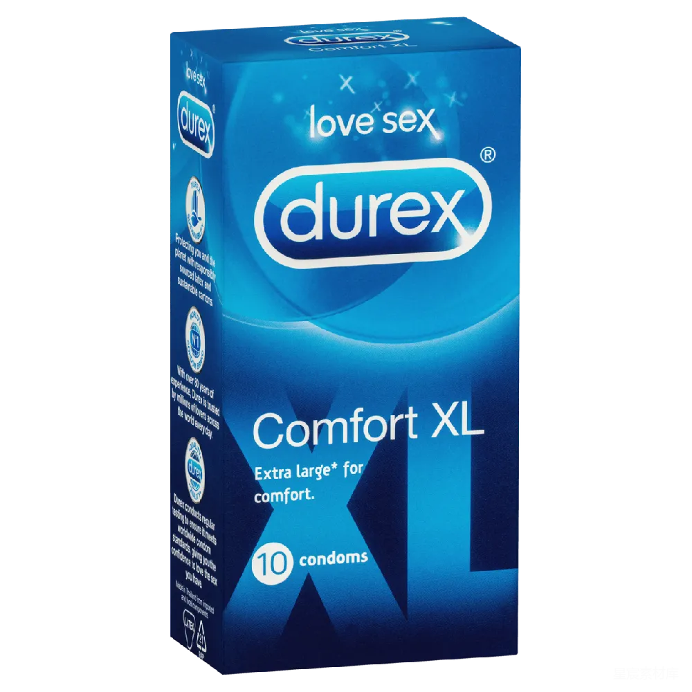 元素素材 避孕套 包装盒 杜蕾斯 杜蕾斯Comfort XL避孕套包装盒
