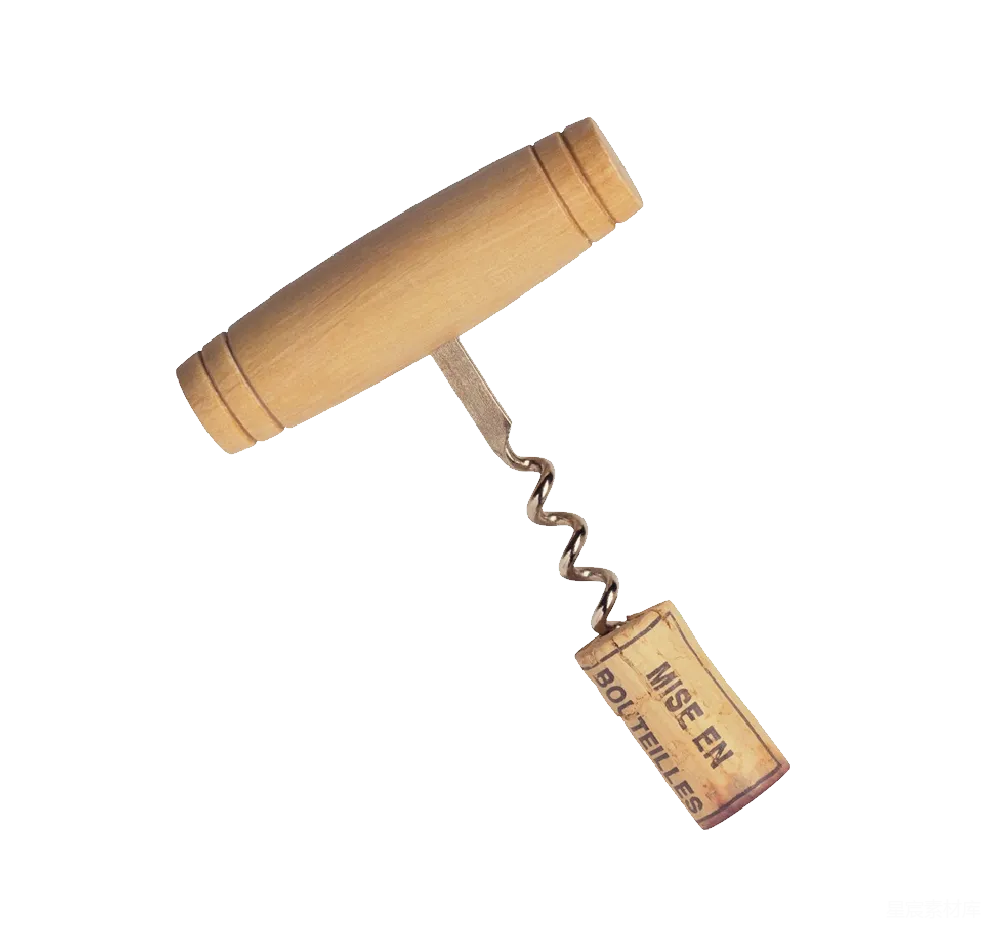 元素素材 开瓶器 复古风格 家居用品 复古木制酒瓶开瓶器