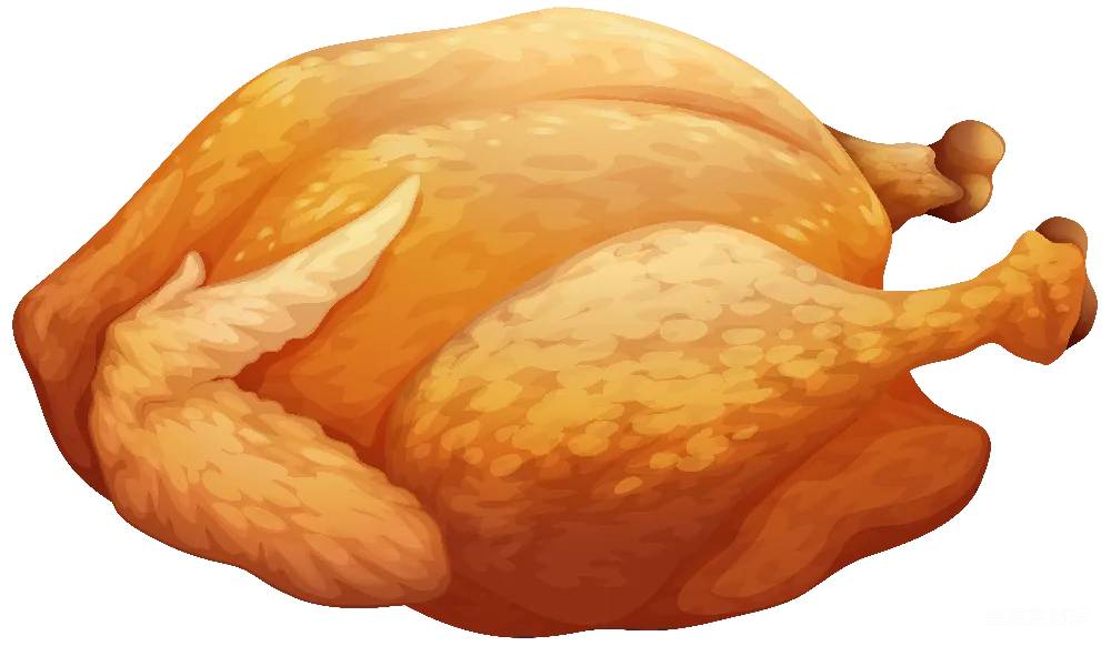 元素素材 食物 插图 美食 烤鸡插图