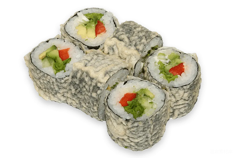 元素素材 寿司 日本料理 美食 竹制寿司卷