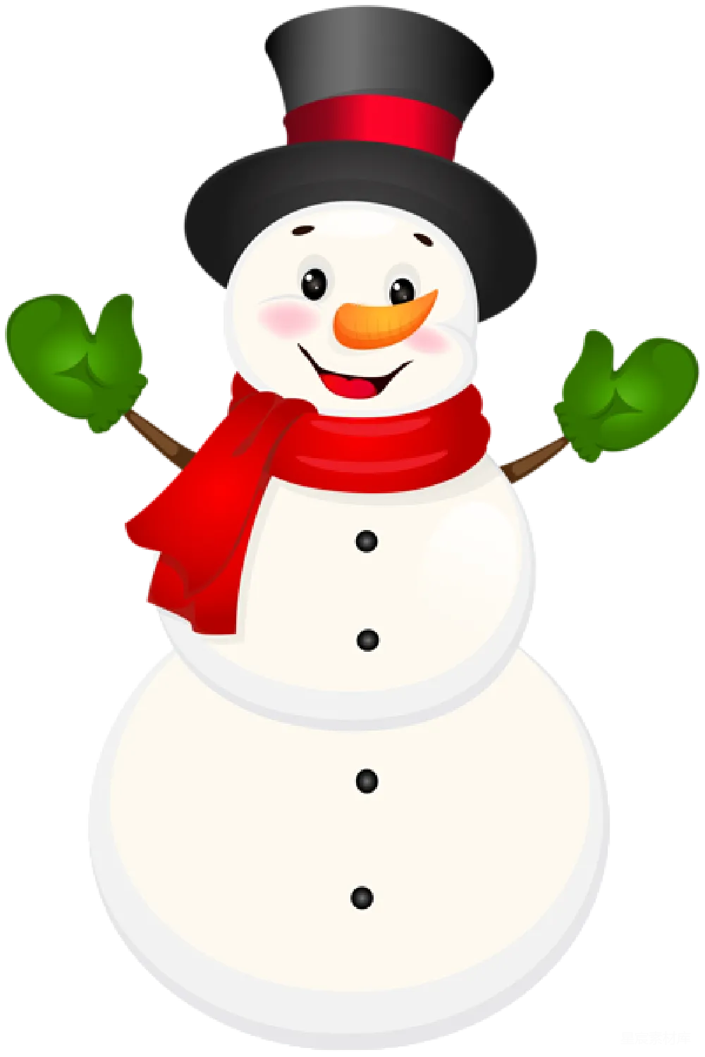 元素素材 雪人