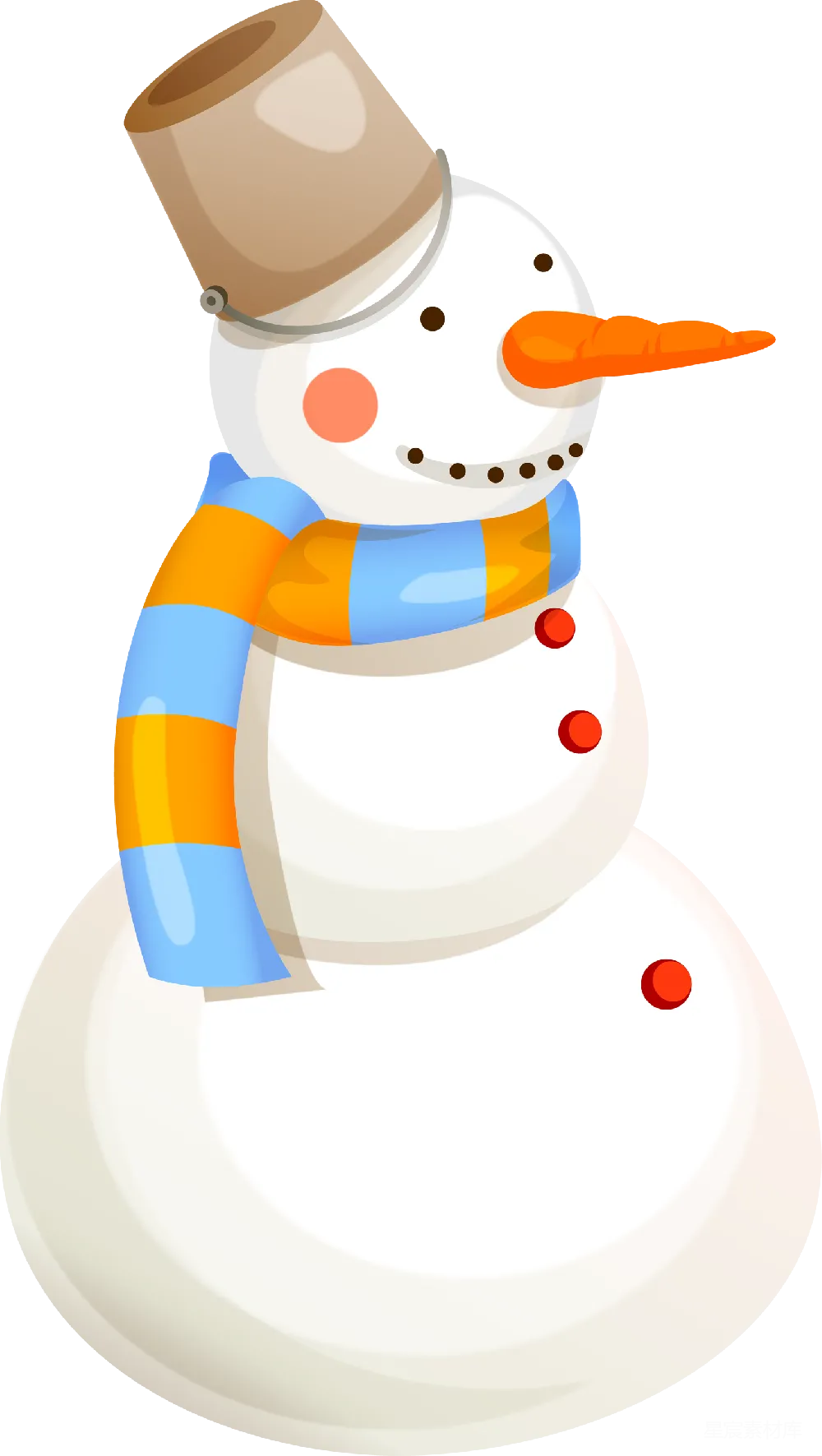 元素素材 雪人