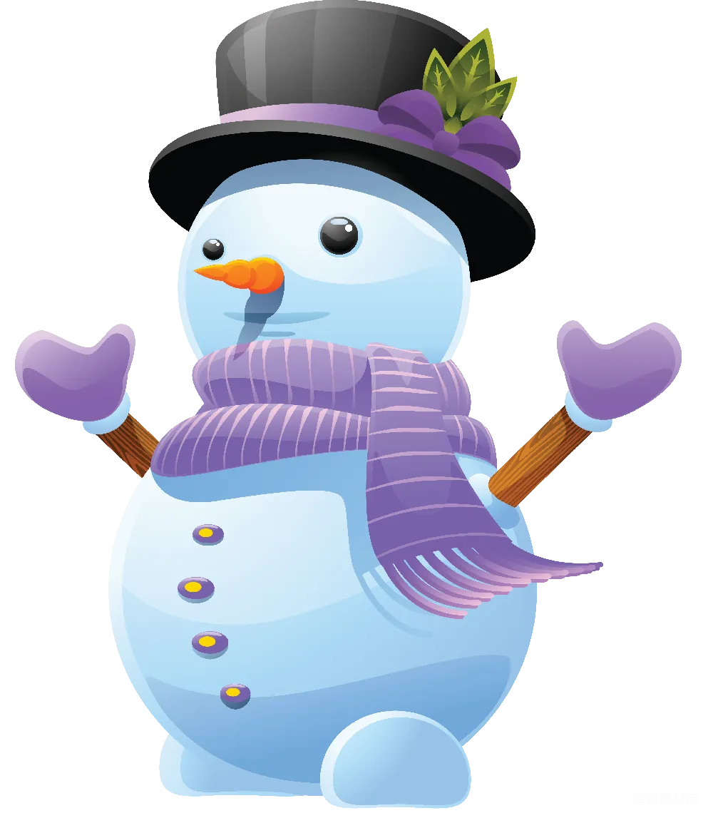 元素素材 元素 雪人