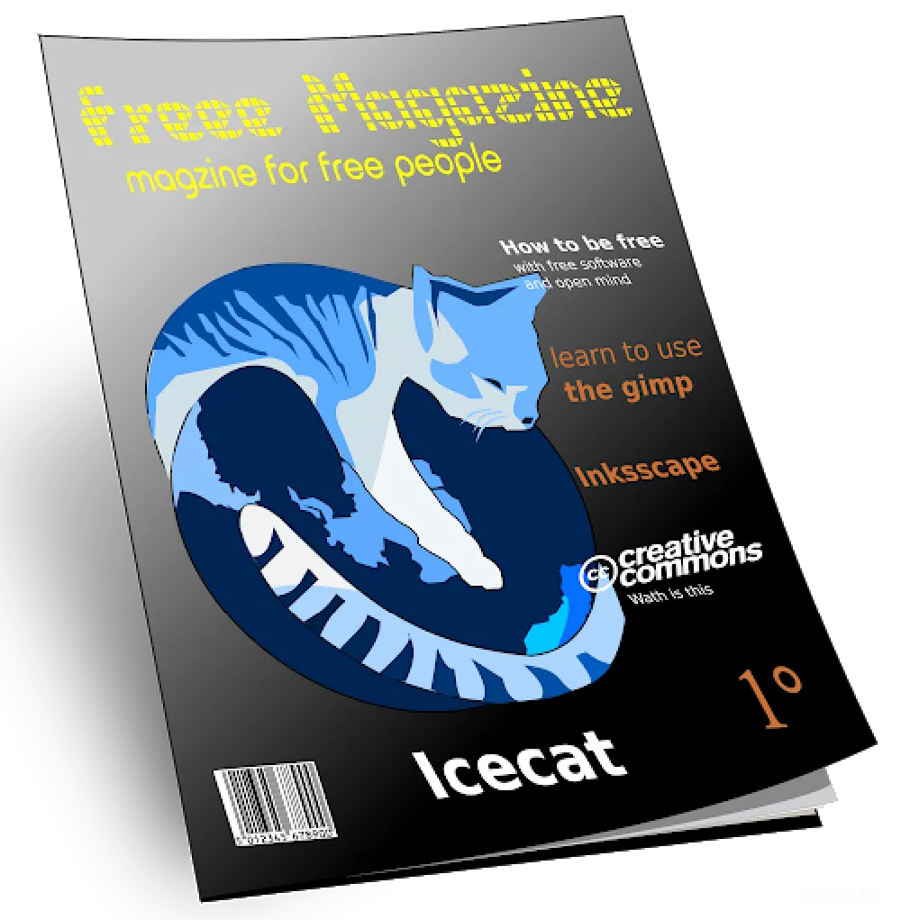 元素素材 自由杂志 冰猫 开源软件 Free Magazine: Icecat Edition