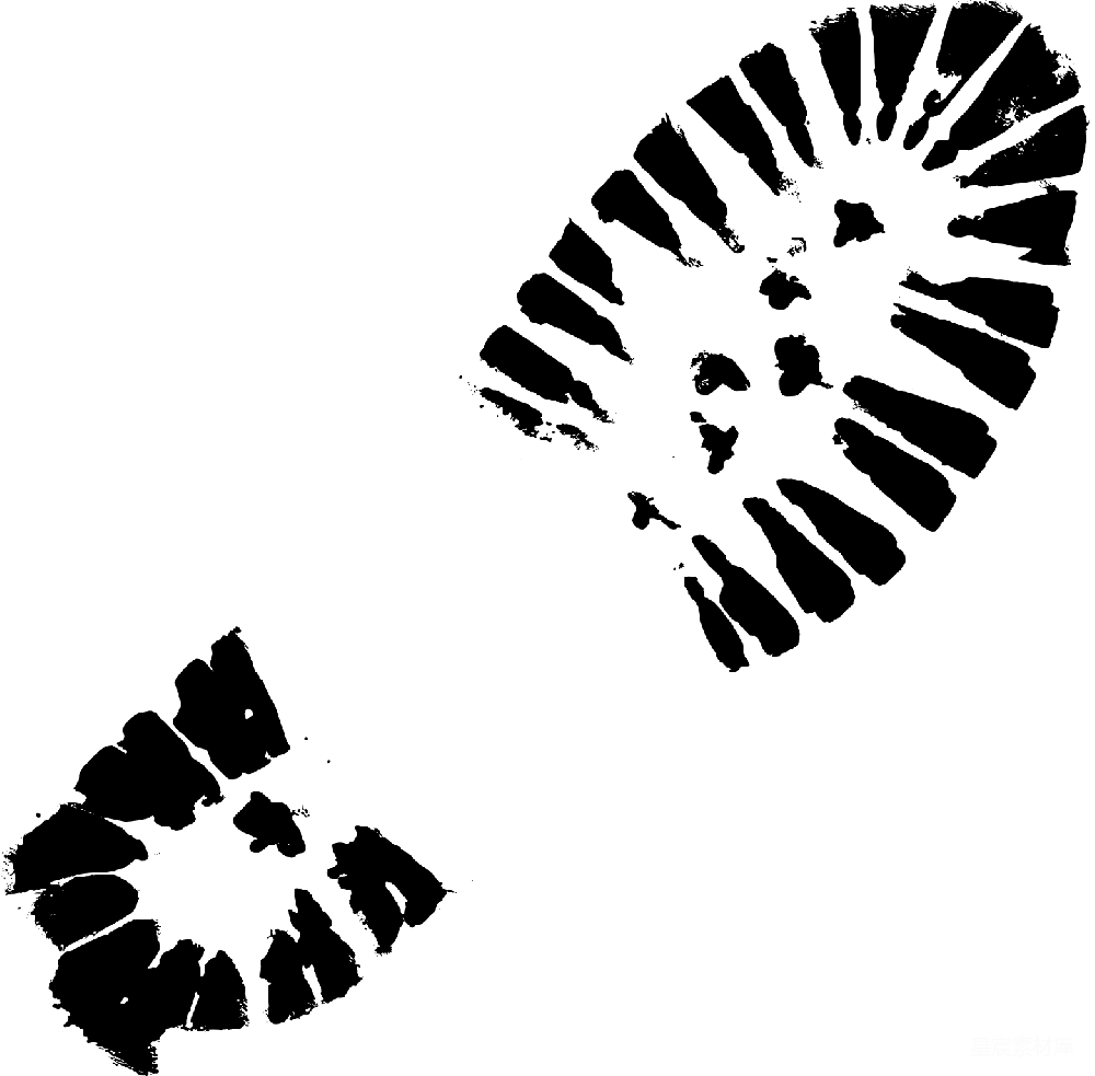 元素素材 元素 足迹