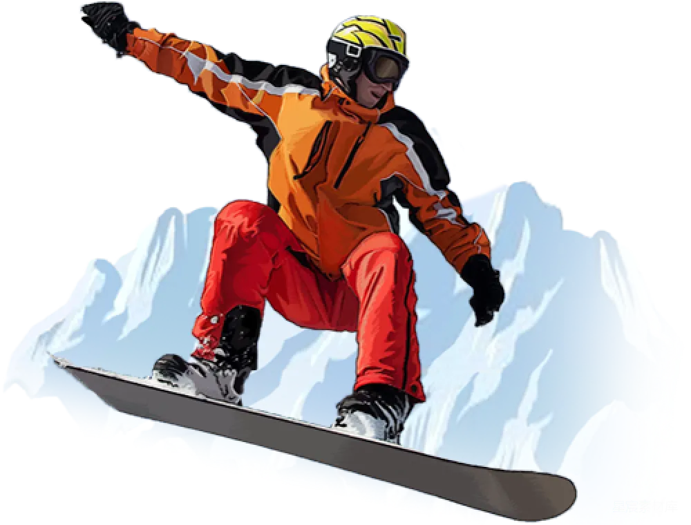 元素素材 元素 滑雪板