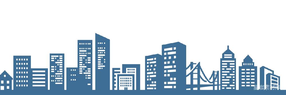 元素素材 简洁现代城市剪影