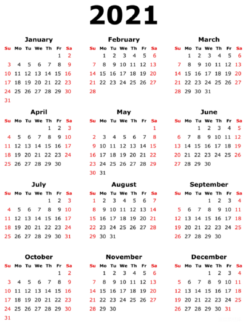 元素素材 日历