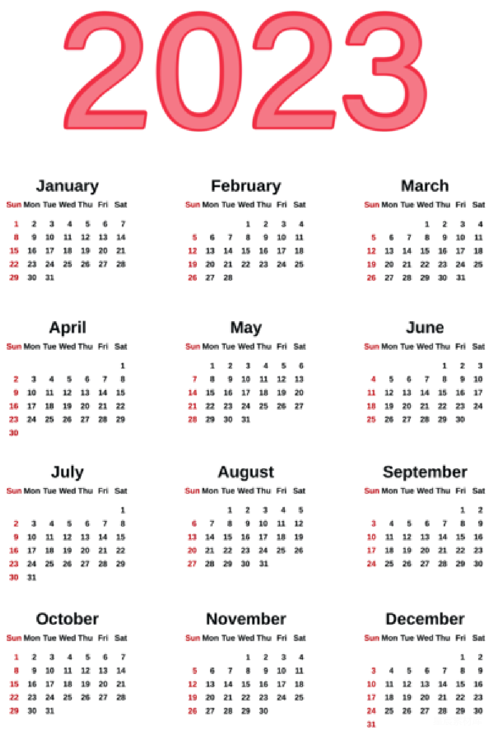 元素素材 日历