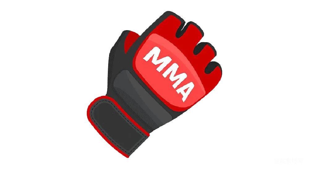 元素素材 拳击 MMA 运动 MMA拳套插画