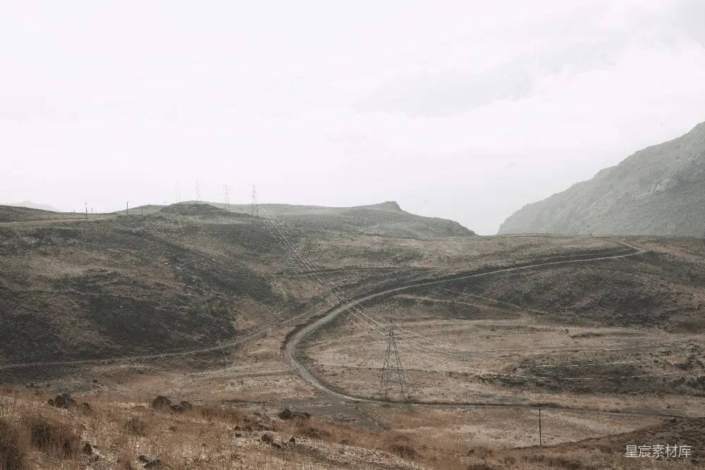 高清摄影  田间一条土路
