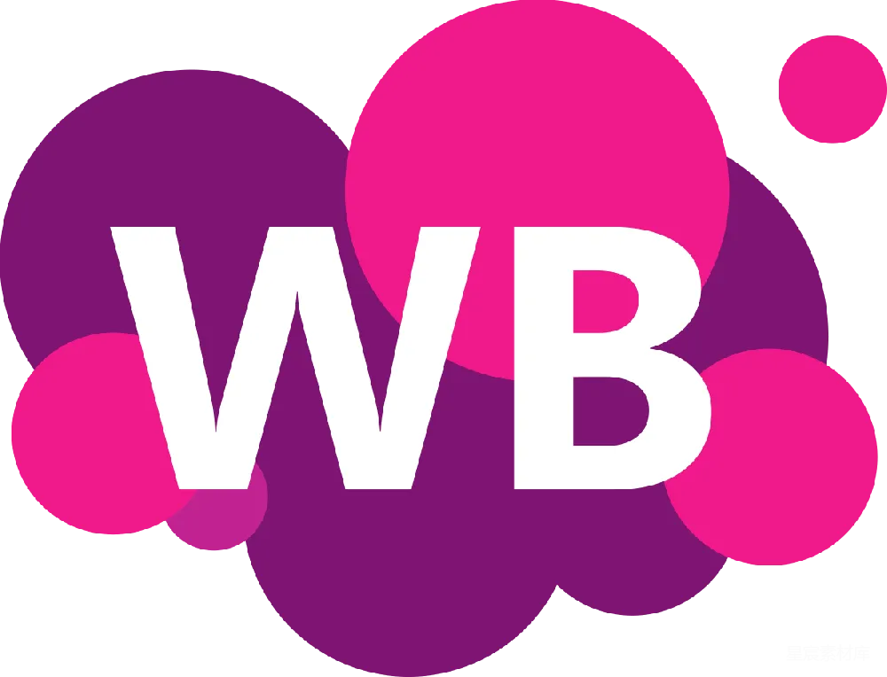 元素素材 标志设计 现代风格 品牌视觉 WB标志设计