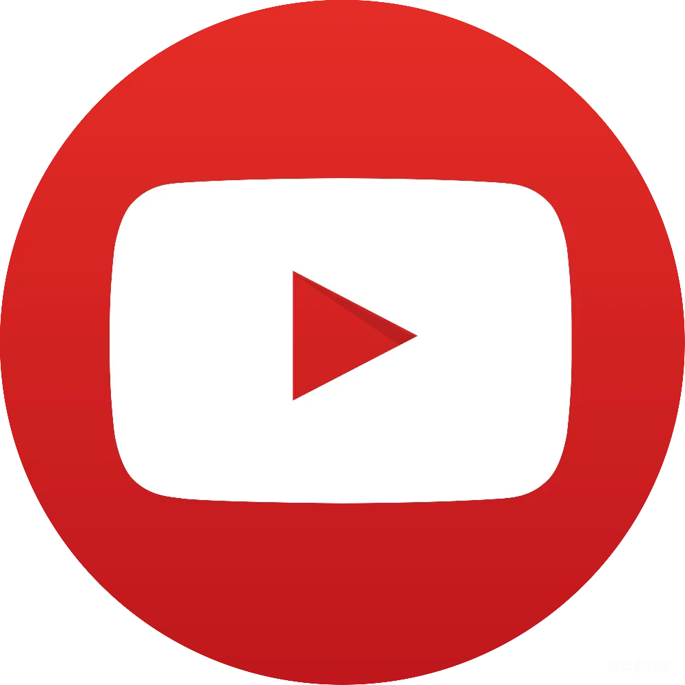 元素素材 社交媒体 图标 平面设计 YouTube标志