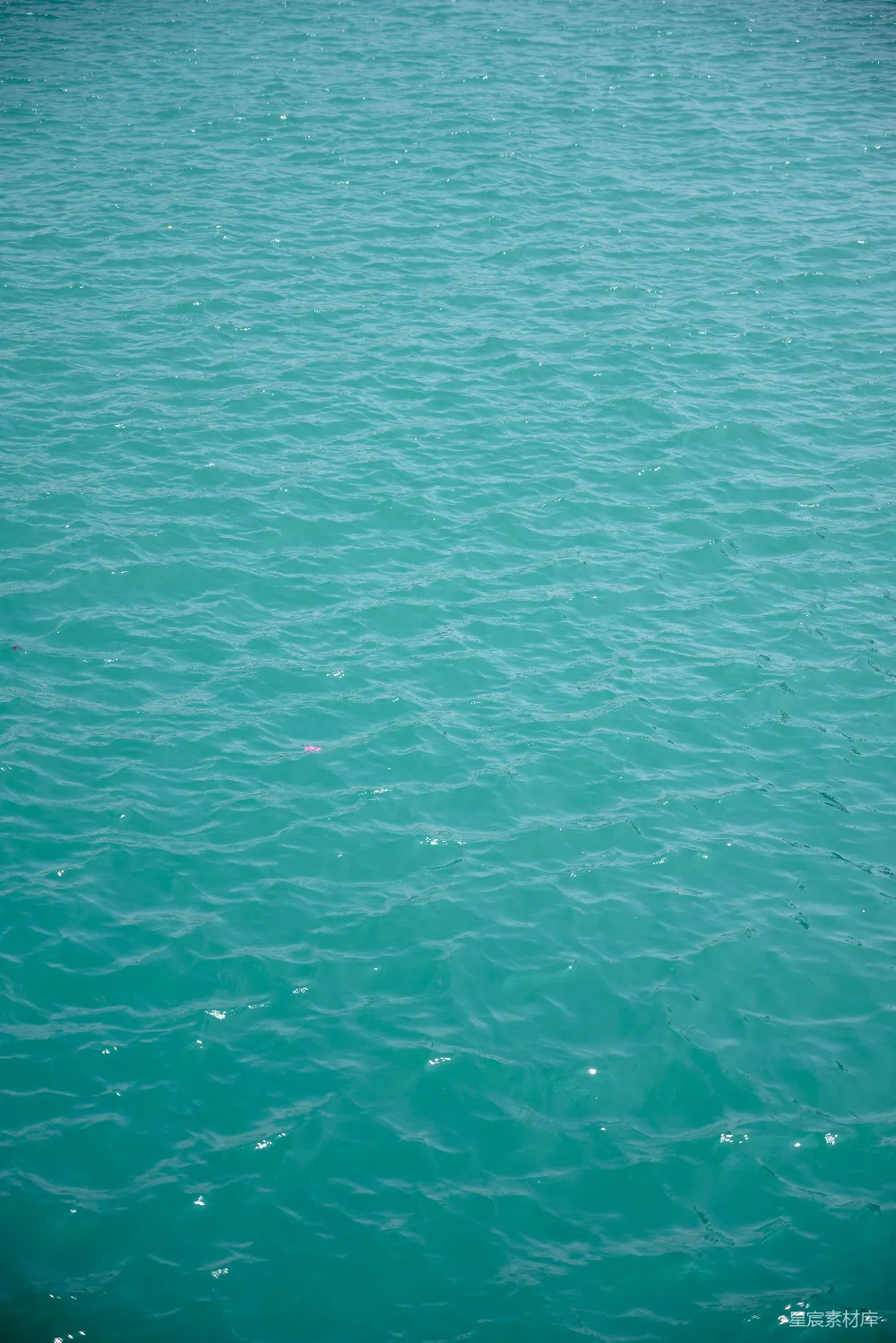 高清摄影  漂浮在一大片水体上的小船