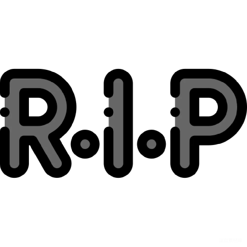元素素材 纪念 黑色 符号 R.I.P.纪念标志
