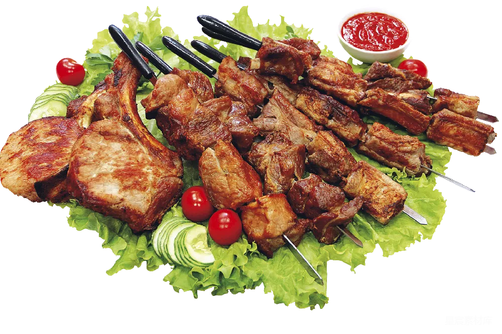 元素素材 元素 夏威夷鸡肉串