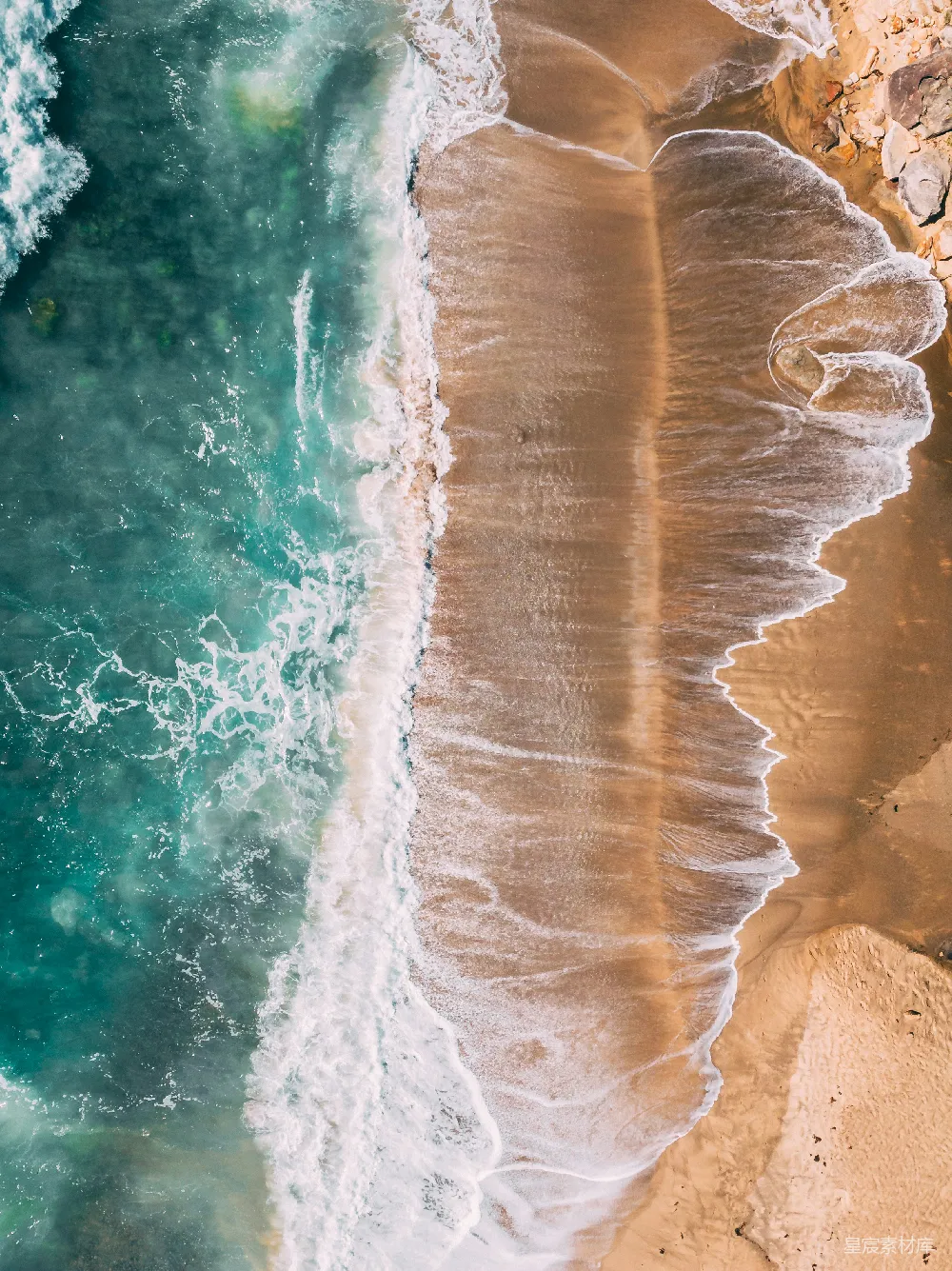 高清摄影 海洋波浪的 aerial 视角