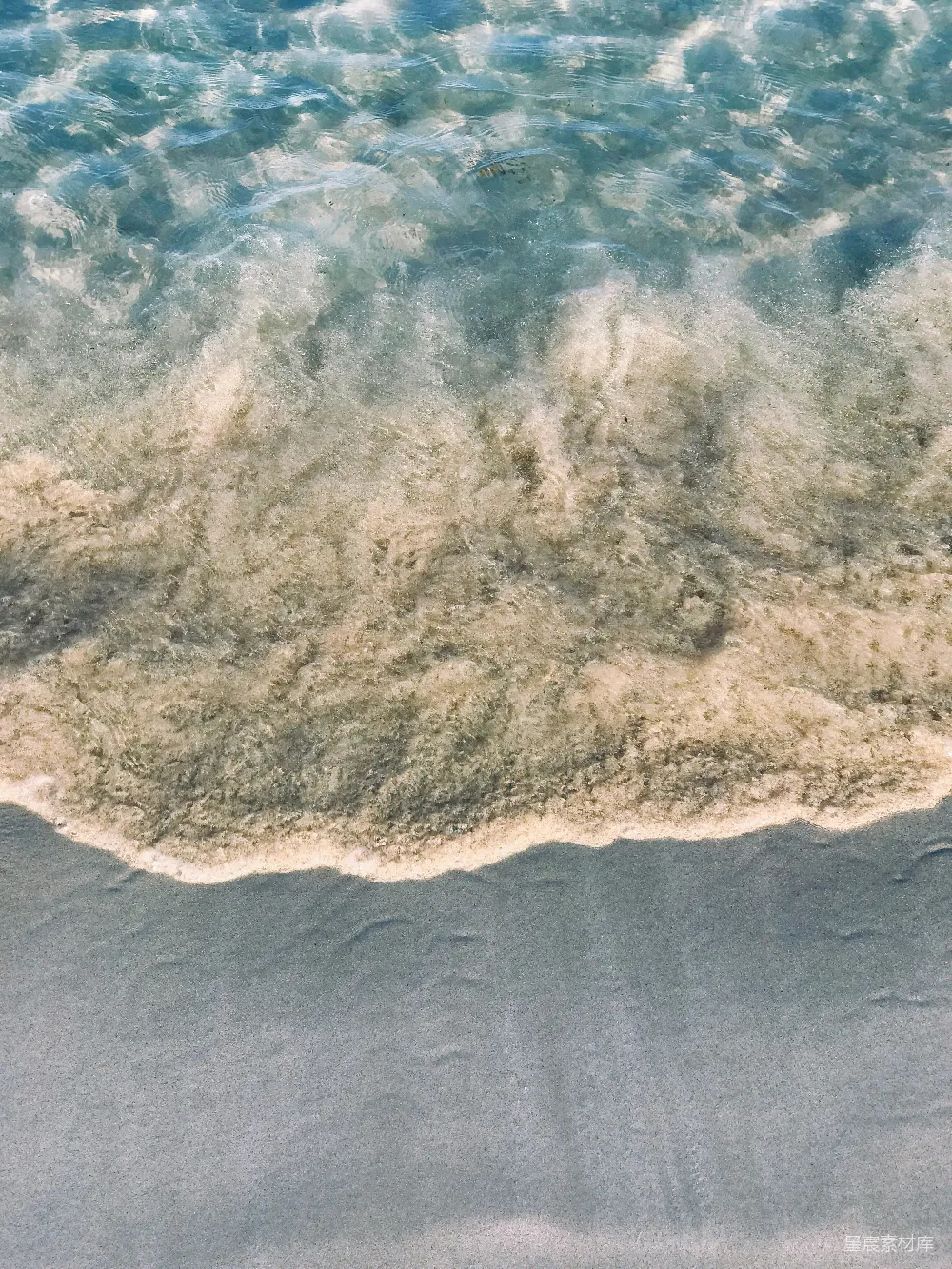 高清摄影  棕色和白色的海浪