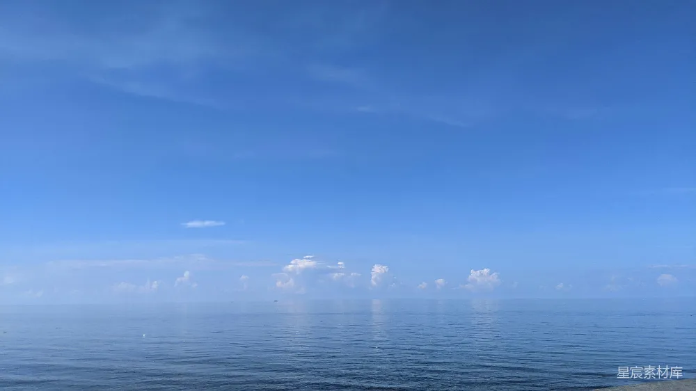 高清摄影 海边海滩上眺望大海的景象