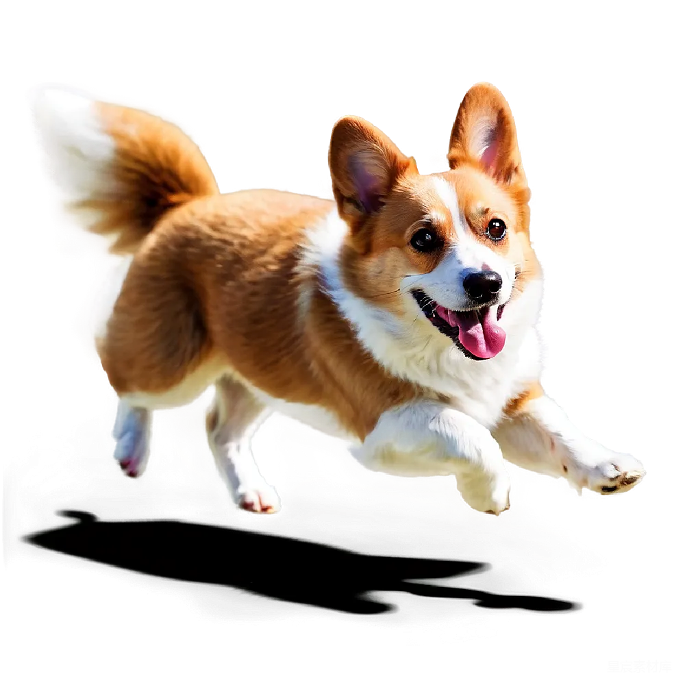 元素素材 宠物 运动 可爱 活泼的柯基犬奔跑