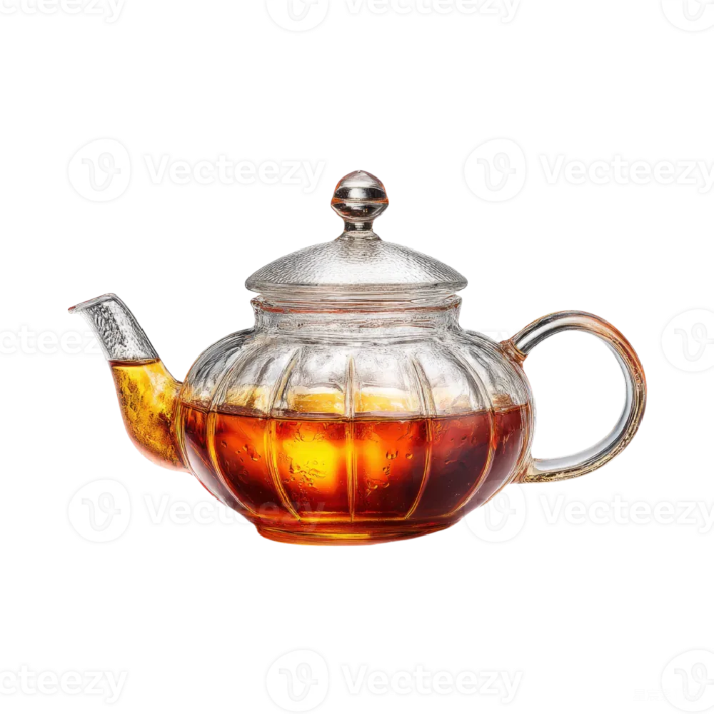 元素素材 茶壶 玻璃器皿 茶具 玻璃茶壶中的茶