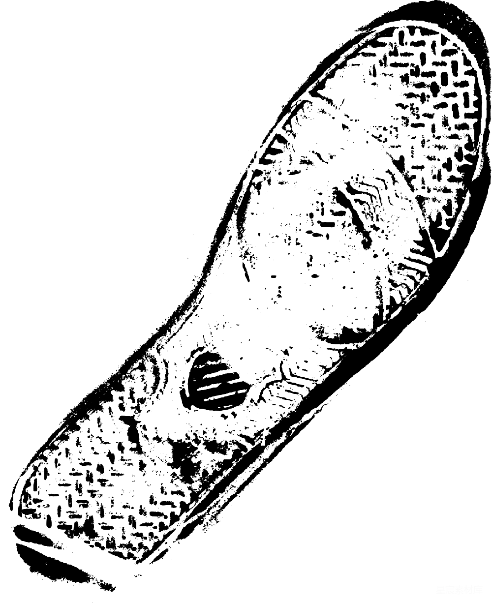 元素素材 鞋印