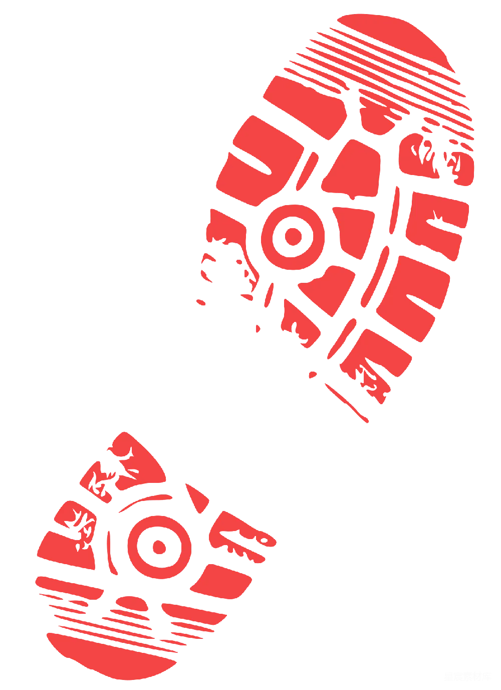 元素素材 鞋印