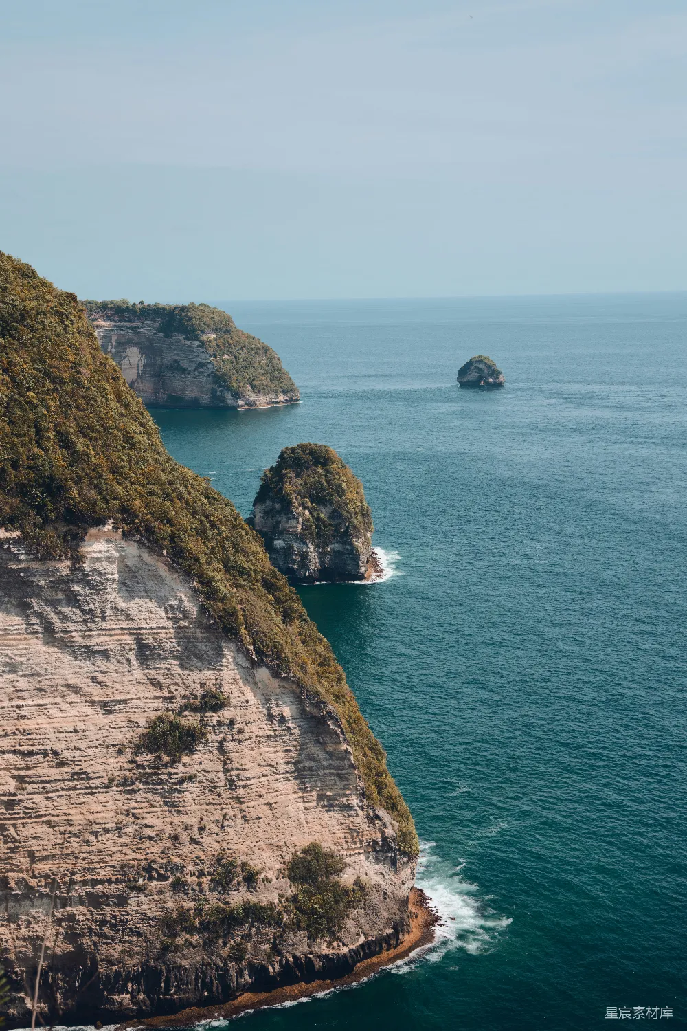 高清摄影 悬崖顶部的海景