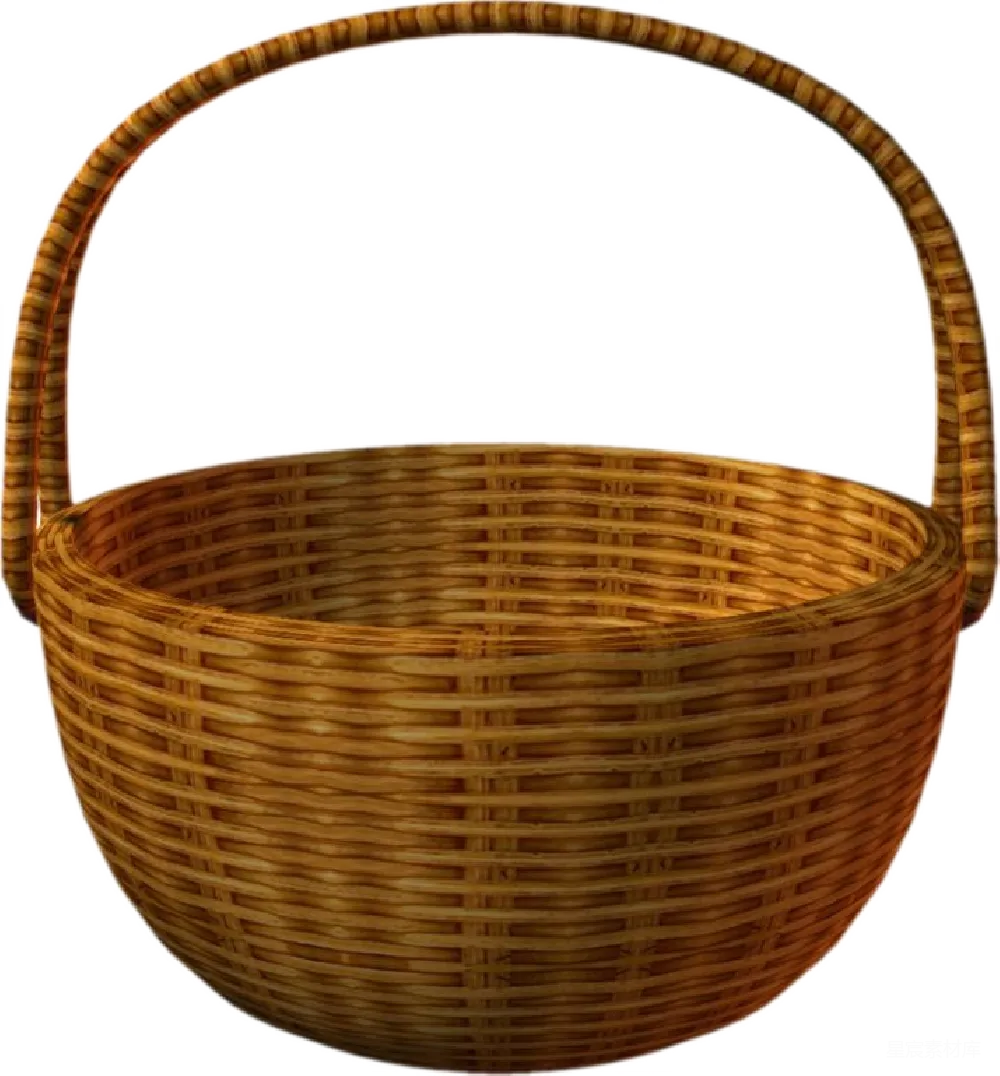 元素素材 手工艺品 编织篮 家居装饰 手工编织篮子
