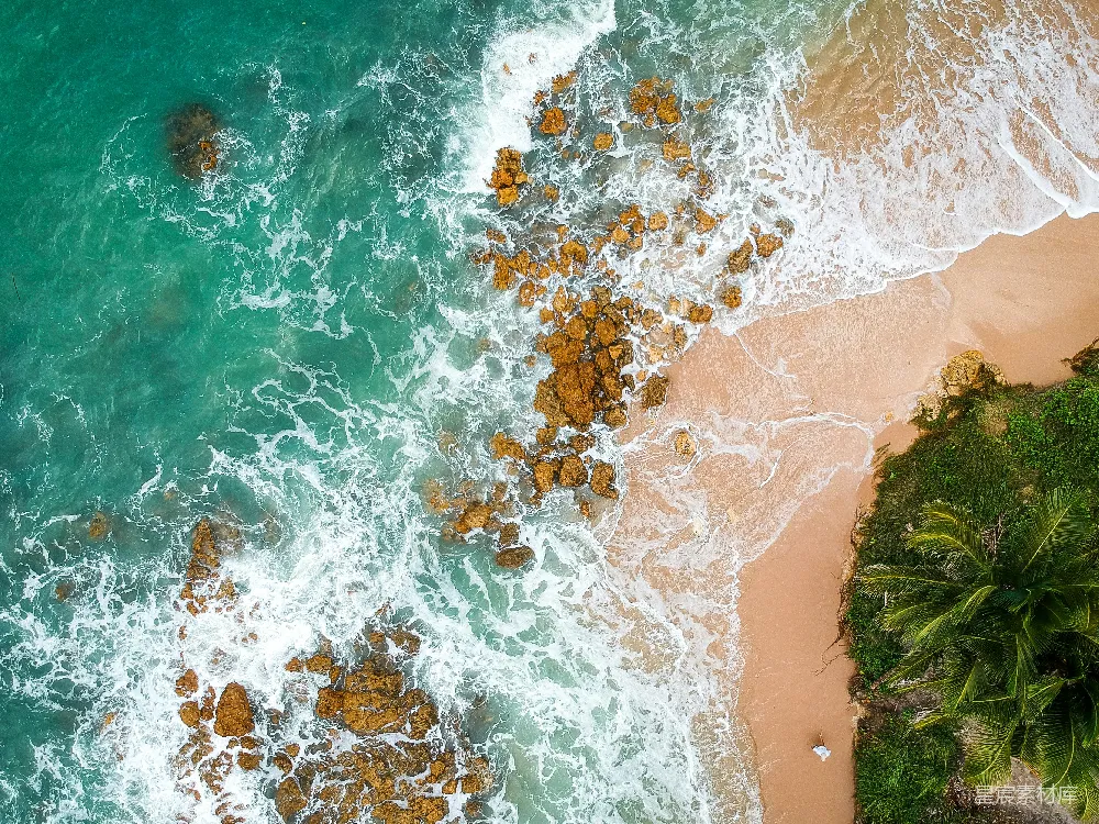高清摄影 海景的空中俯视 shot