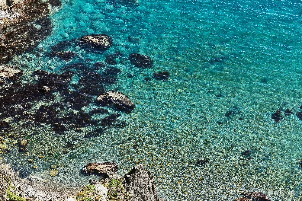 高清摄影 白天的水域俯瞰图
