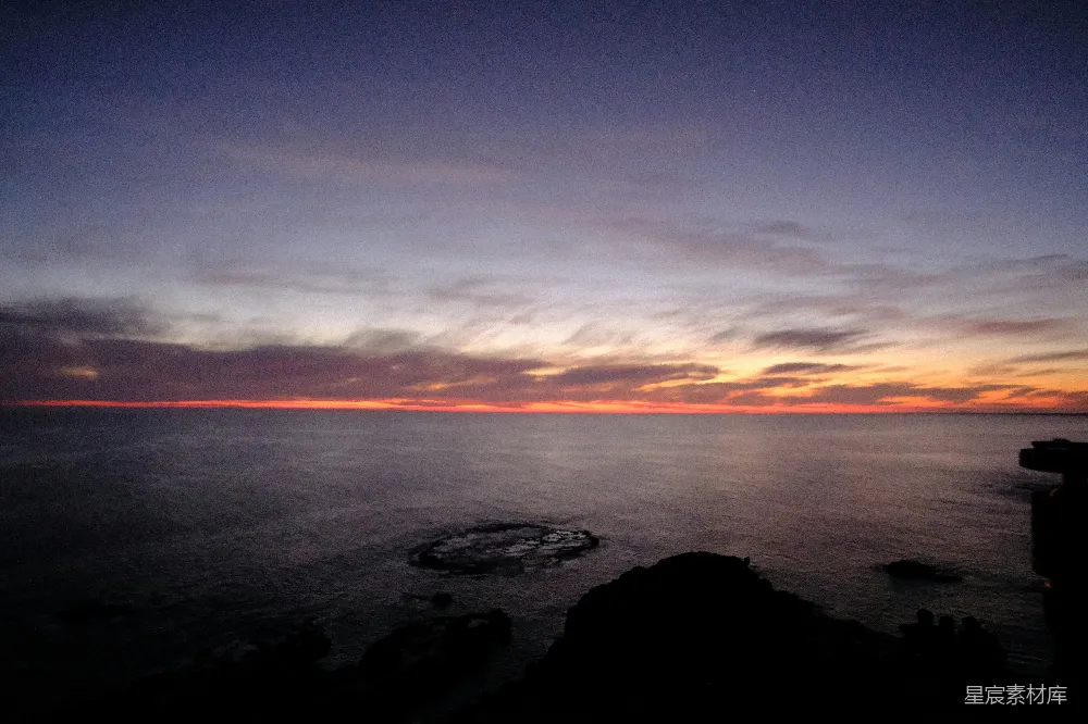 高清摄影 夕阳下的海景