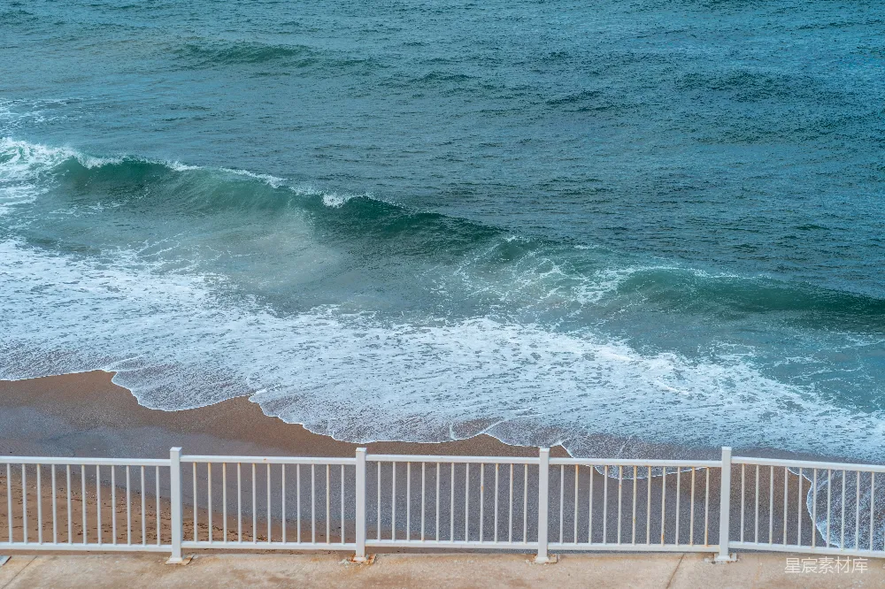 高清摄影 从高楼顶部看海景