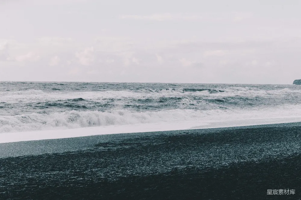 高清摄影 海景的灰度摄影