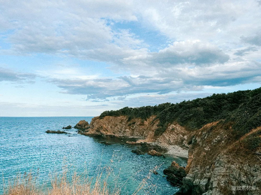 高清摄影 悬崖上的海景