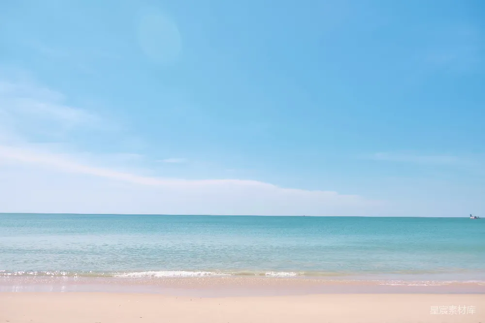 高清摄影 海滩上看海景