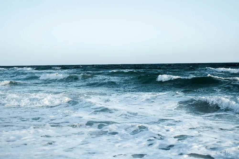 高清摄影 海滩上的波浪