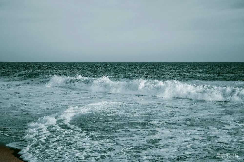 高清摄影 海滩上的波浪