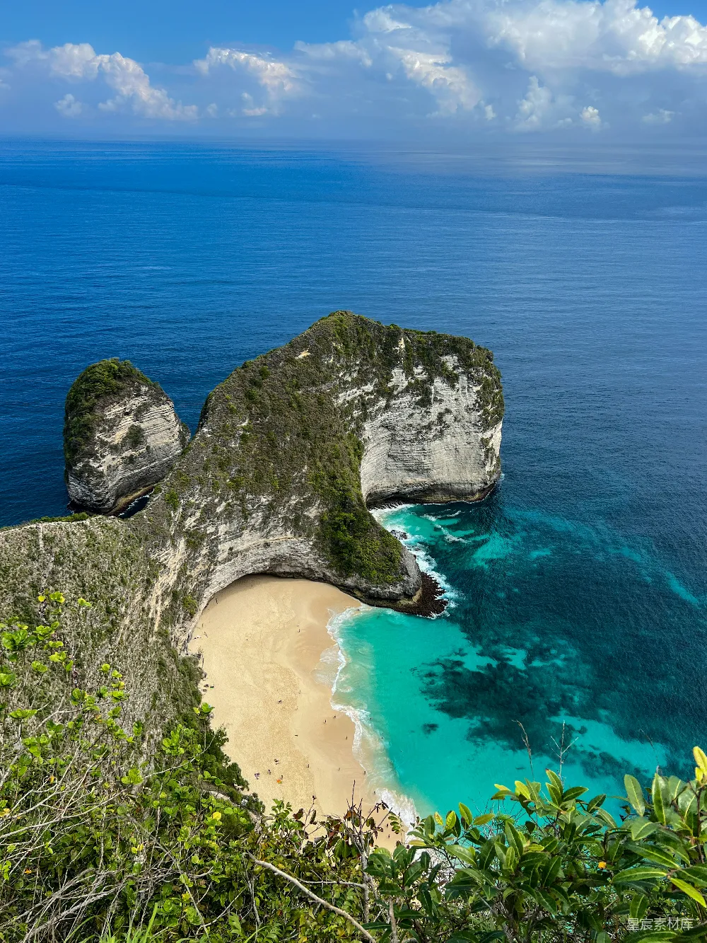 高清摄影 悬崖顶部的海景