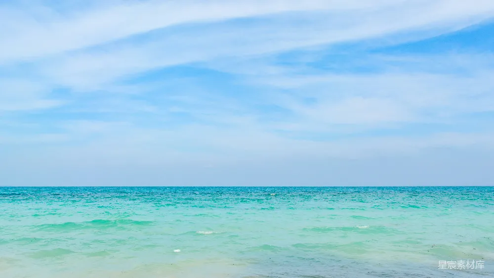 高清摄影 海滩上看海景