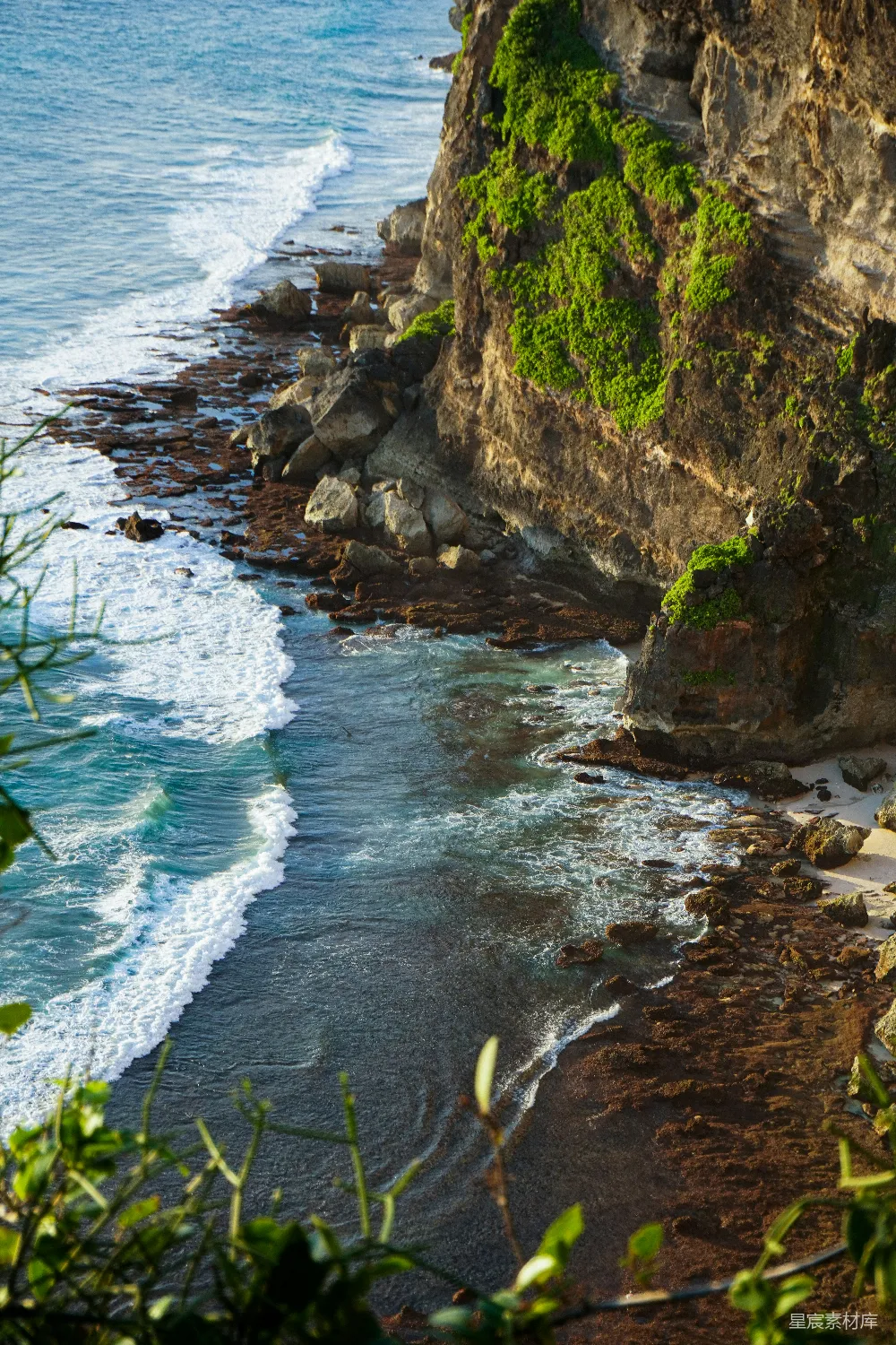 高清摄影 悬崖顶部的海景