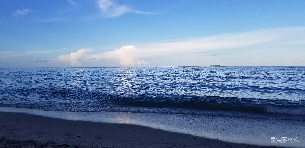 高清摄影 海滩上俯视的一片水域