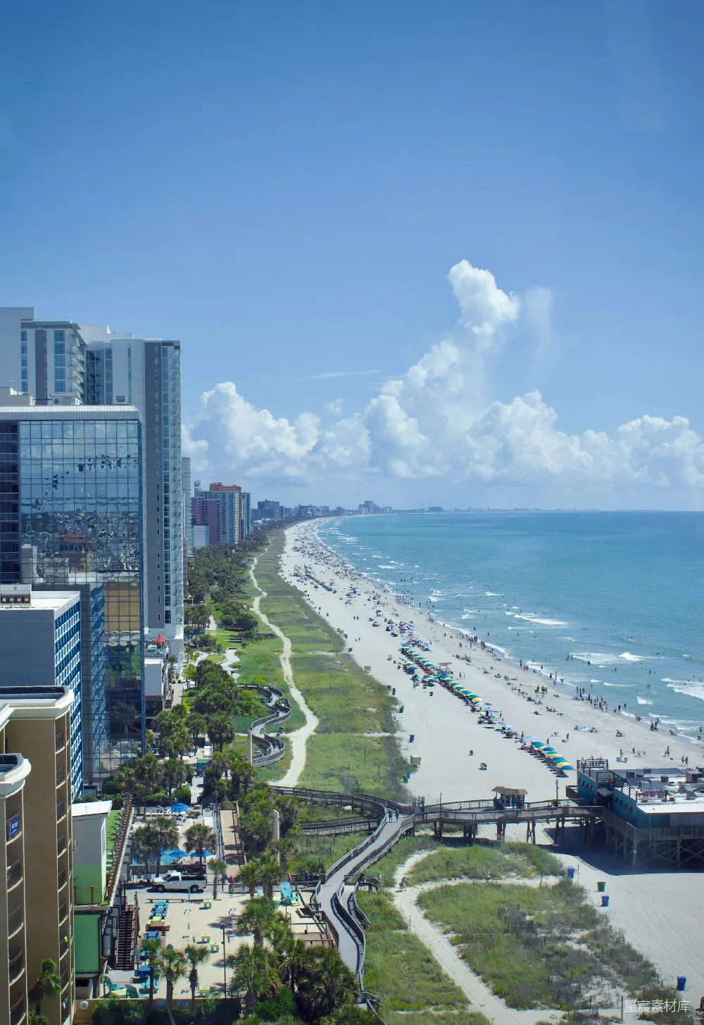 高清摄影 海边的城市