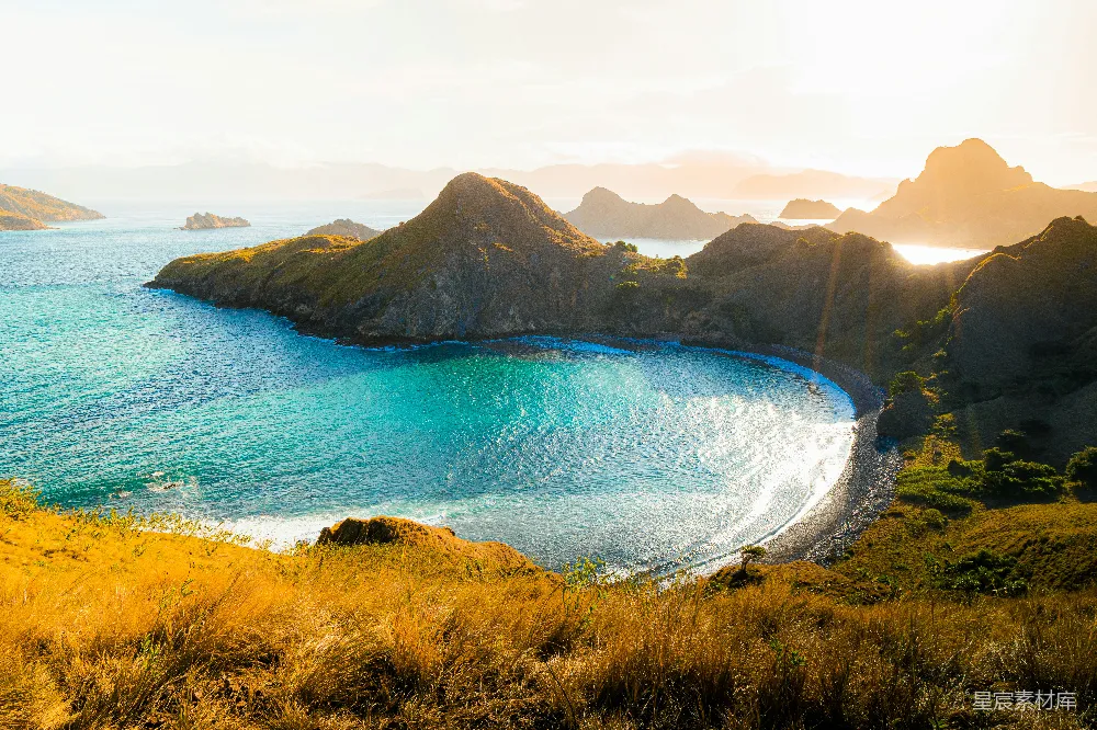 高清摄影 海边的一片海滩景色