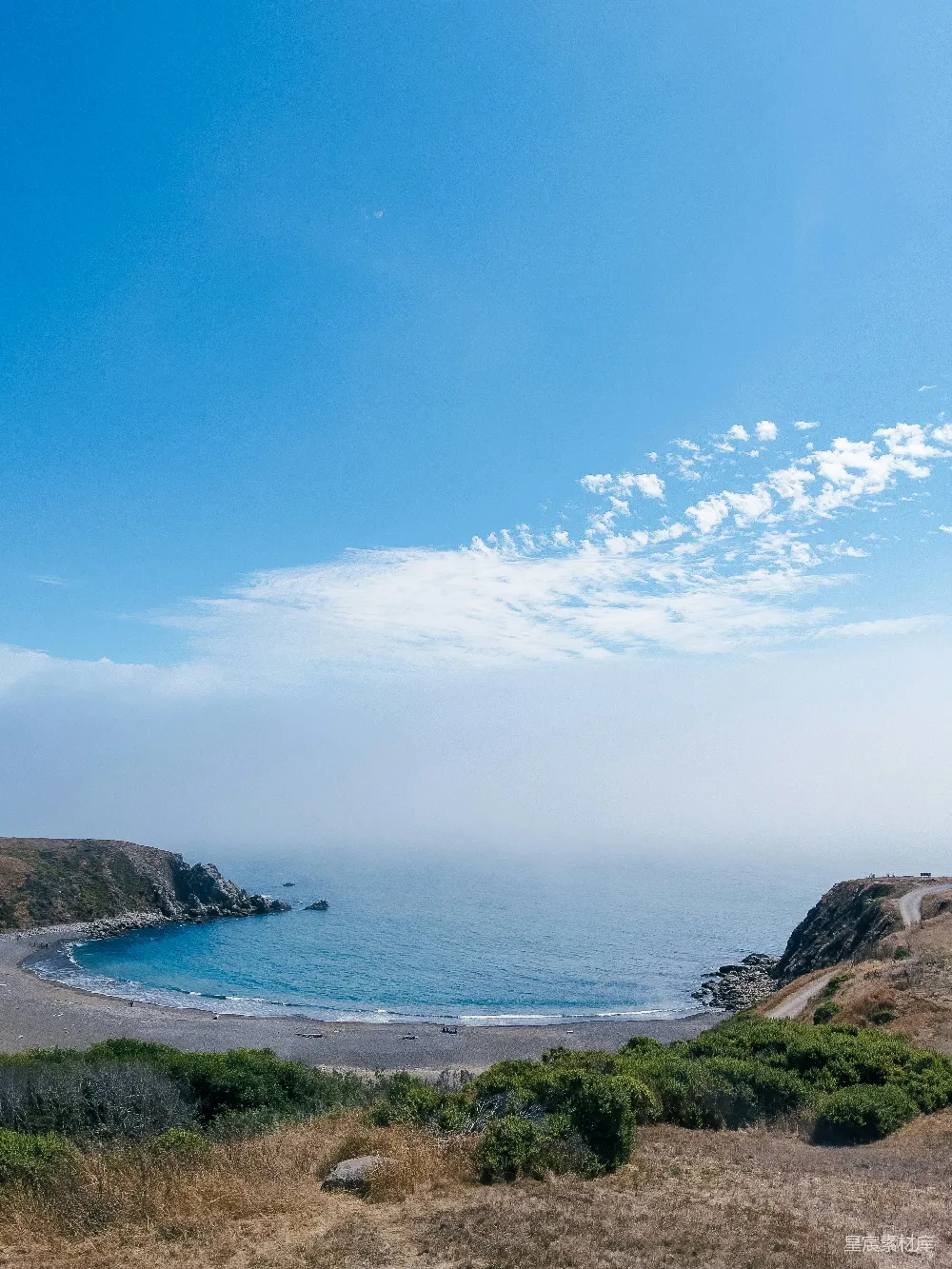 高清摄影 海滩与水面的一道美景