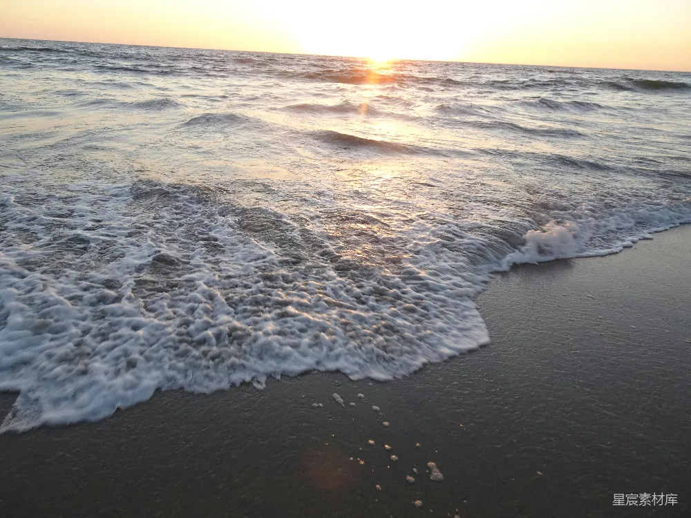 高清摄影 海滩上的波浪