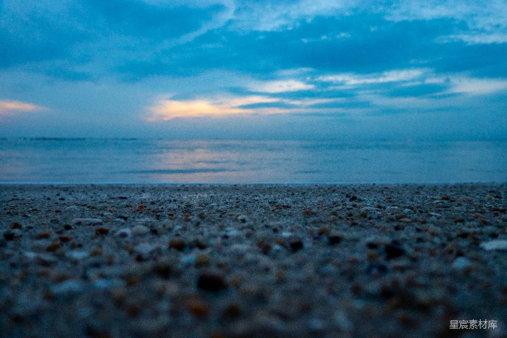 高清摄影 海滩上的灰沙